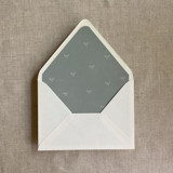 Sage baby ribbon bows envelope liner for A7 euro flap envelope | pack of 10 Envelope Liners