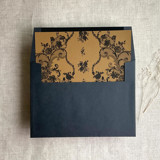 Versailles Nocturne Brown envelope liner for A7 square flap envelope | pack of 10 Envelope Liners