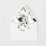 Blush and Purple Floral Liner | Set of 25 Euro Envelope Liners Envelope Liners
