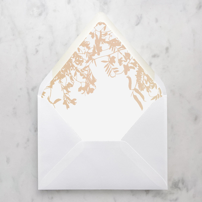 A7 Envelope Liners Champange Flowers (set of 10) Envelope Liners by Design by Laney Minted