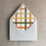 Pasta checkers envelope liner for A7 euro flap envelope | pack of 10 Envelope Liners