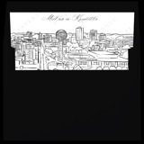 Knoxville, Tennessee Skyline Envelope Liner with custom text/saying | Set of 10 | For 5x7 Minted Square Flap Envelope Envelope Liners