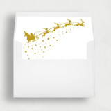 Reindeer Magic: Enchanting Christmas Envelope Liners | Set of 25 Envelope Liners