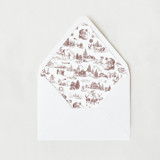 Santa Toile | Set of 25 Envelope Liners Envelope Liners
