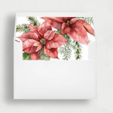 Poinsetta Holiday Liner | Set of 25 Envelope Liners Envelope Liners