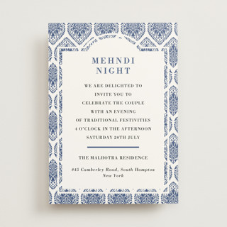 Calcutta Stamp Mehndi Invitations