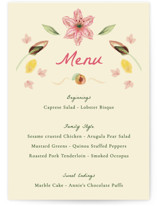 Romantic Tropical Wedding Menus