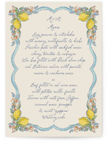 Amalfi Coast Wedding Menus