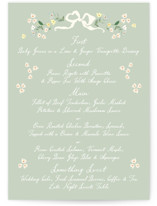 spring draped garland Menus