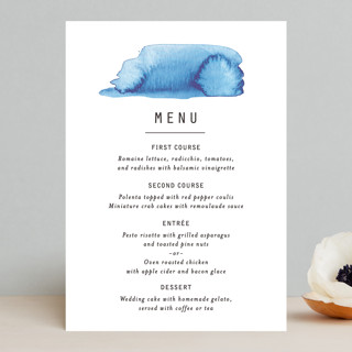 Modern Water Menus