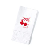 Cherry Bow Initials Favor Bag, set of 50 Favor Bags