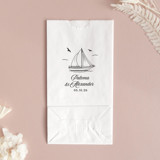 Sailboat Nautical Nuptial Favor Bag, set of 50 Favor Bags