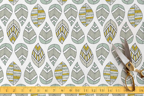 Quirky Leaves Fabric