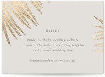 Gilded Palm Foil-Pressed Mini Enclosure Cards