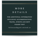 Style and grace Foil-Pressed Mini Enclosure Cards