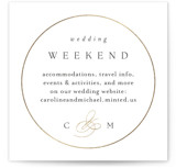 Framed Monogram Foil-Pressed Mini Enclosure Cards