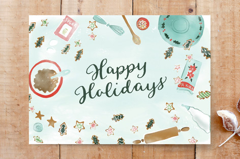 Baking Christmas Cookies Cards