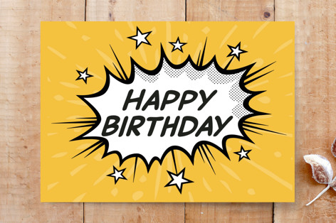 Super Hero Comic Card Cards