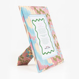 Hand-Marbled Picture Frame in Lilac Blues, 4x6 Frames