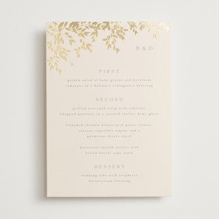 Everly Foil-Pressed Menus