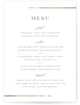 Foil-Pressed Menus