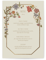 Radiant Botany Foil-Pressed Menus
