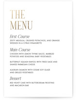 Magazine Foil-Pressed Menus