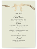 All Tied Up Foil-Pressed Menus