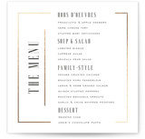 Documentary Foil-Pressed Menus