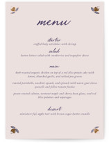 Together in Bloom Foil-Pressed Menus