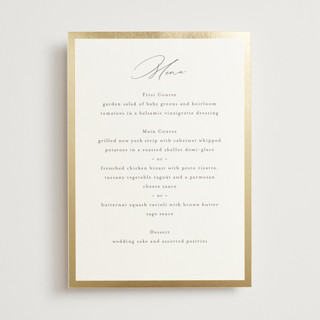 Surround Foil-Pressed Menus