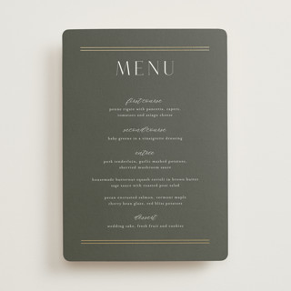 Perfect Pair Foil-Pressed Menus