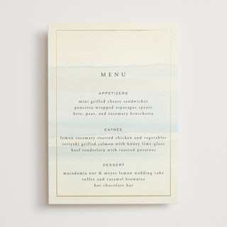Contemplate Foil-Pressed Menus