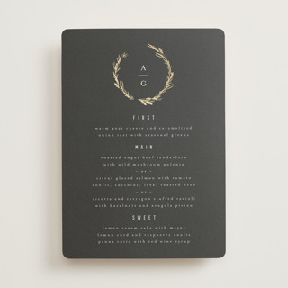 Panache Foil-Pressed Menus