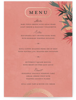 Birds of Paradise Foil-Pressed Menus