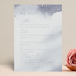 veil Foil-Pressed Menus