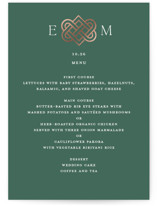 Celtic Love Knot Foil-Pressed Menus