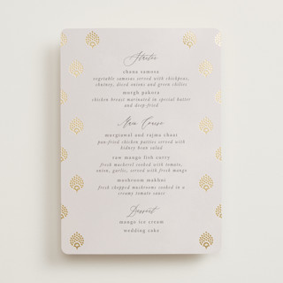 Shraddha Foil-Pressed Menus