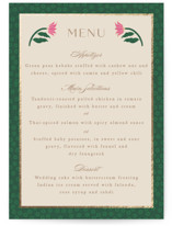 Indian garden Foil-Pressed Menus