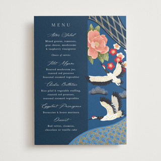 kimono Foil-Pressed Menus