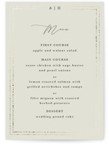 Foil Botanical Frame Foil-Pressed Menus