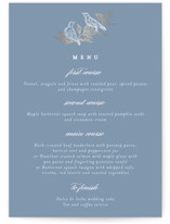 meet me in the garden Foil-Pressed Menus