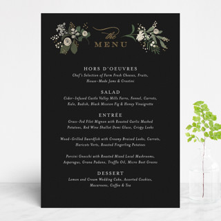 Stacked wedding Foil-Pressed Menus