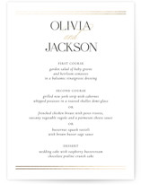 Fineline Foil-Pressed Menus