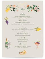 Garden Feast Foil-Pressed Menus