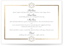 Embrace Foil-Pressed Menus