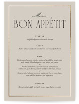Luxe Lines Foil-Pressed Menus