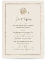 Seaside Foil-Pressed Menus