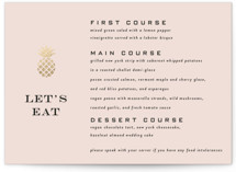 tropical getaway Foil-Pressed Menus