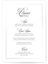 Monogram Script Foil-Pressed Menus